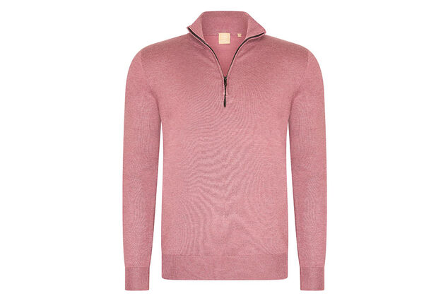 Stylish Mario Russo short-zip jumper