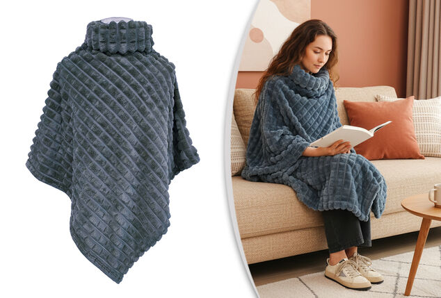 Wonderfully soft, luxurious poncho for indoors and outdoors