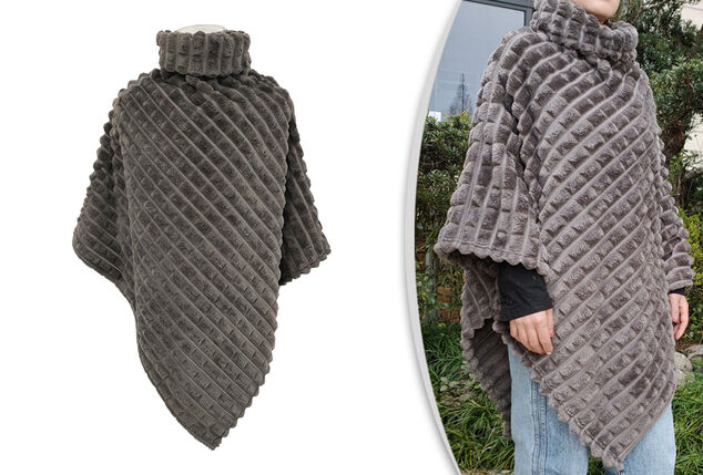 Wonderfully soft, luxurious poncho for indoors and outdoors