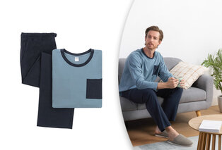 Katoenen pyjama voor heren — 4