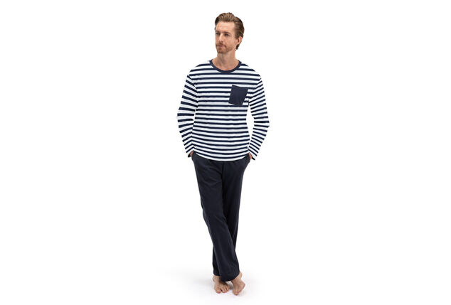 Katoenen pyjama voor heren