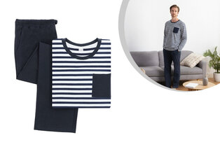 Katoenen pyjama voor heren — 10