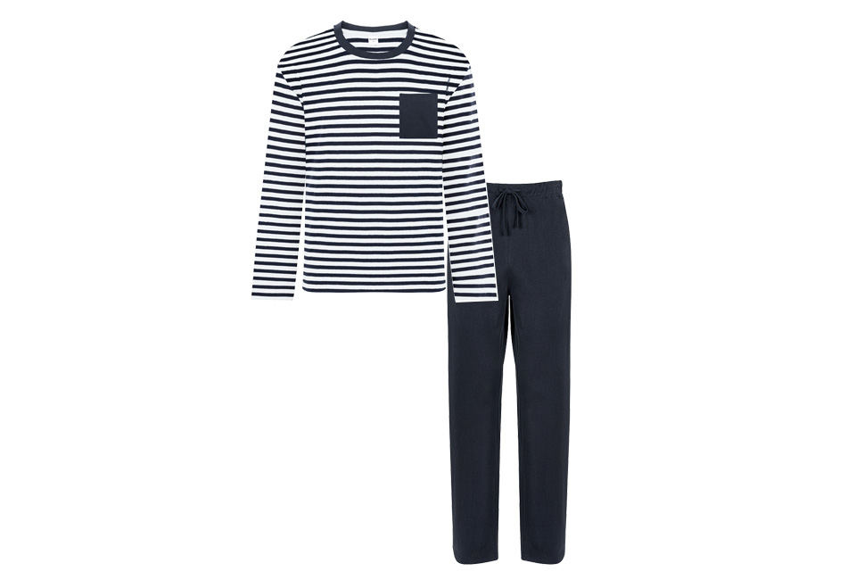 Katoenen pyjama voor heren