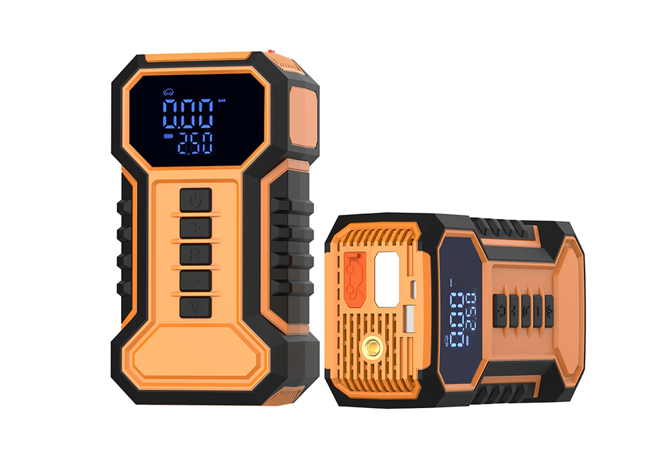 Puissante jumpstarter 2-en-1 avec compresseur