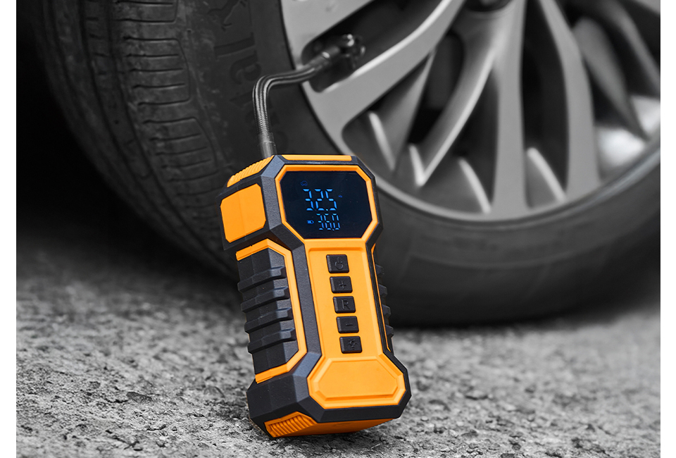 Puissante jumpstarter 2-en-1 avec compresseur