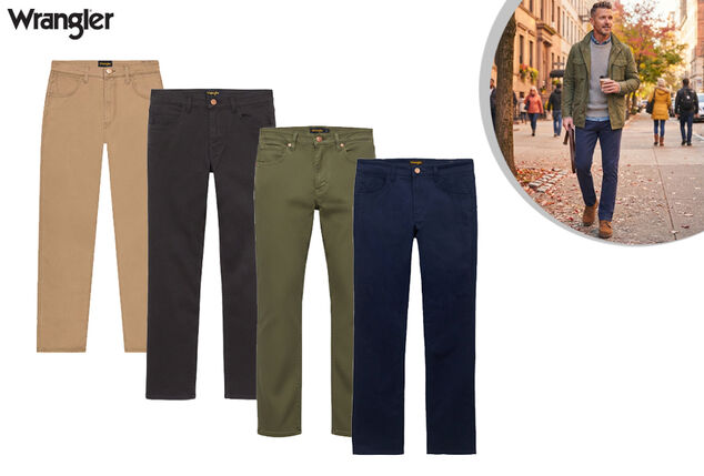 Comfortable chino trousers from Wrangler