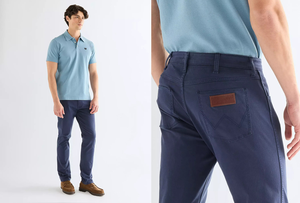 Comfortable chino trousers from Wrangler