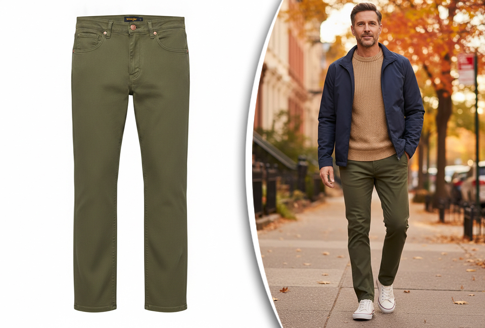 Comfortable chino trousers from Wrangler
