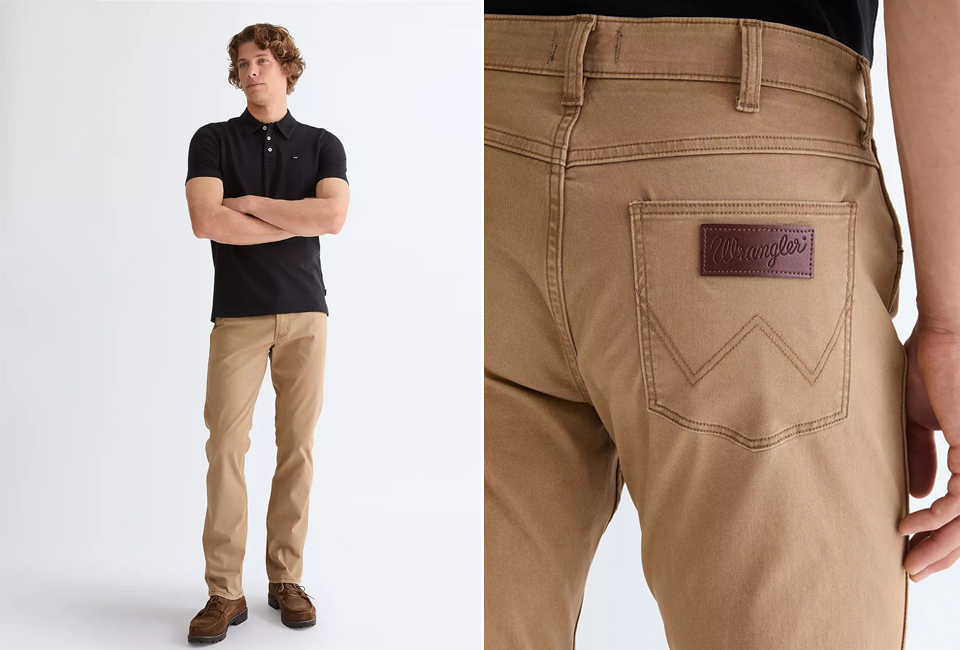 Comfortable chino trousers from Wrangler