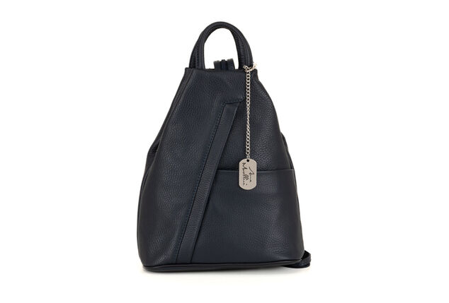 Mochila de couro luxuosa com elegância italiana para mulher