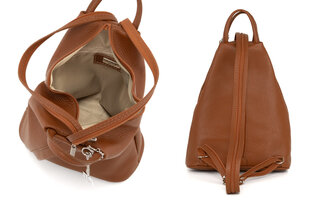 Mochila de couro luxuosa com elegância italiana para mulher — 7