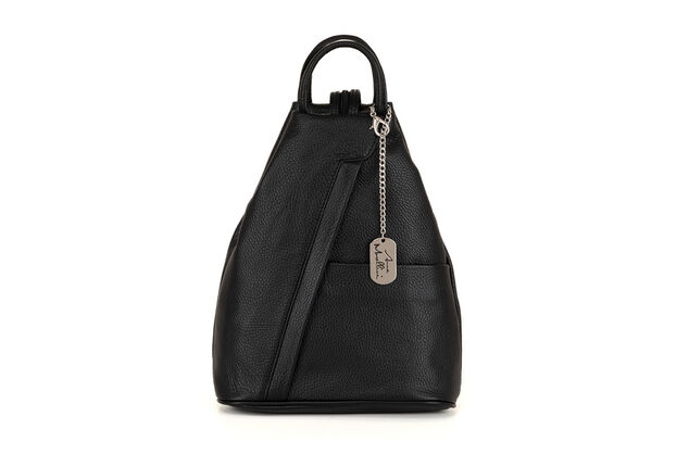 Mochila de couro luxuosa com elegância italiana para mulher