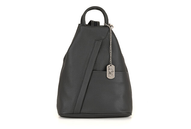Mochila de couro luxuosa com elegância italiana para mulher