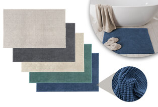 Zachte chenille badmat met antisliplaag — 1