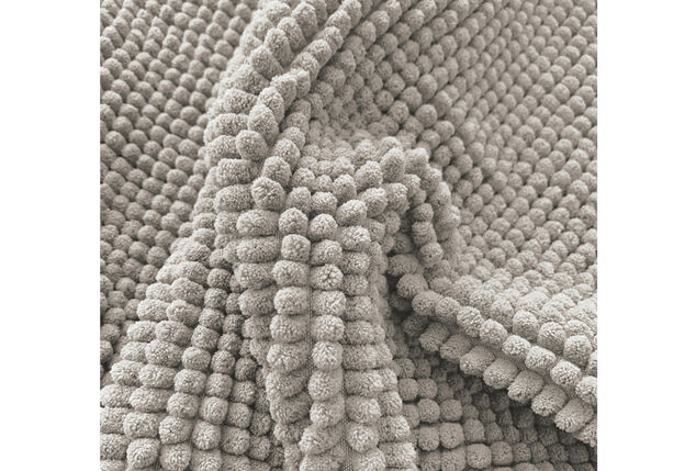 Zachte chenille badmat met antisliplaag