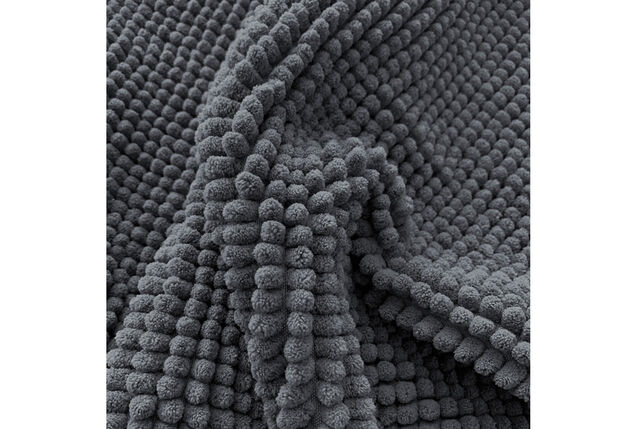 Zachte chenille badmat met antisliplaag