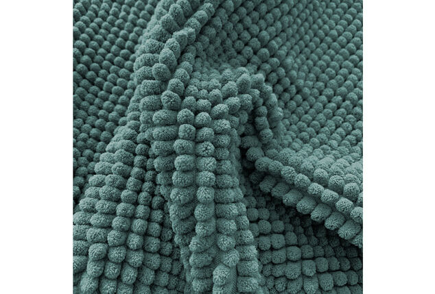 Zachte chenille badmat met antisliplaag