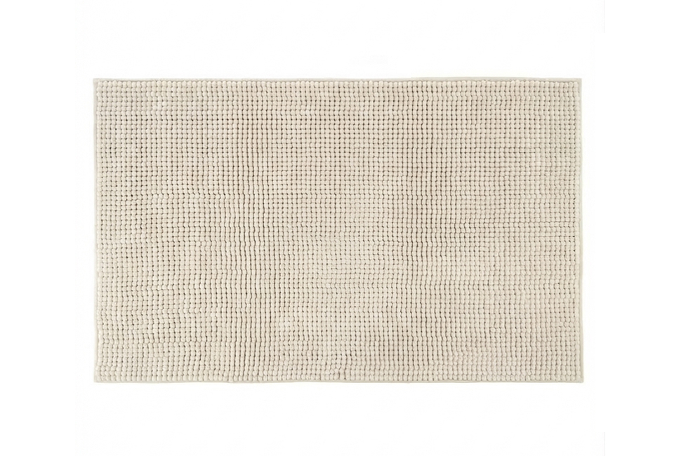 Zachte chenille badmat met antisliplaag