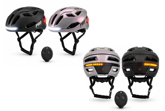 J'achète: Casque de vélo avec LED et clignotants - 53% de réduction