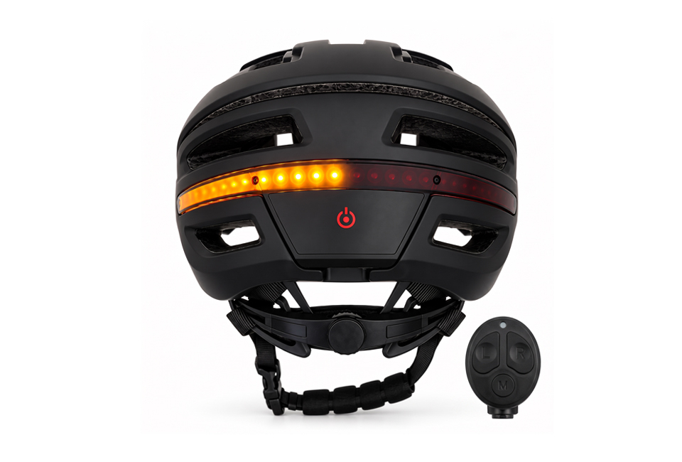 Casque de vélo intelligent avec clignotants sans fil et éclairage LED
