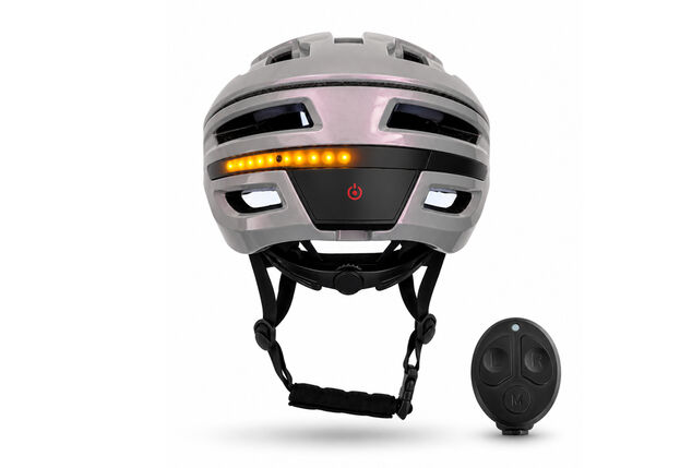 Casque de vélo intelligent avec clignotants sans fil et éclairage LED