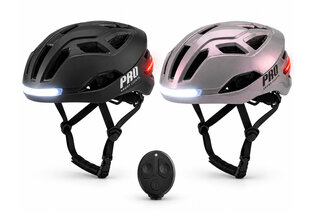 Casque de vélo intelligent avec clignotants sans fil et éclairage LED — 9