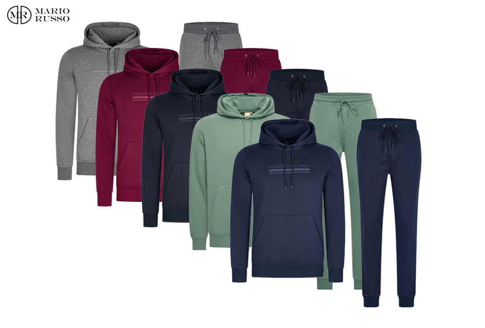 Bequemer Trainingsanzug für Herren: Hose und Hoodie