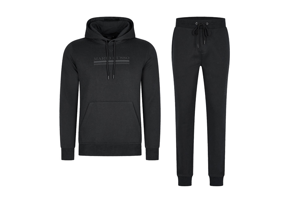 Bequemer Trainingsanzug für Herren: Hose und Hoodie