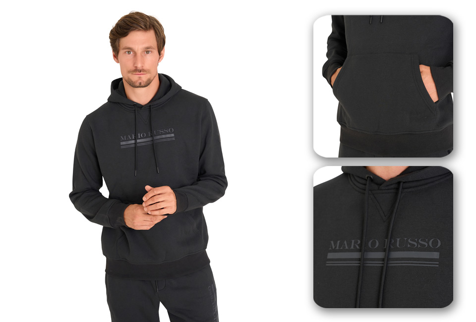 Bequemer Trainingsanzug für Herren: Hose und Hoodie