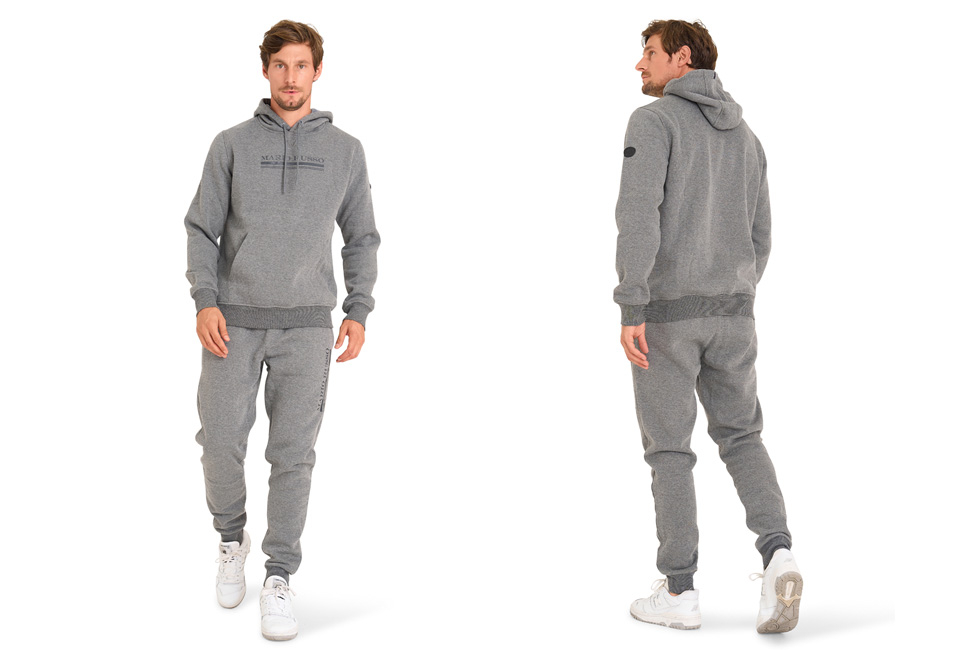 Bequemer Trainingsanzug für Herren: Hose und Hoodie