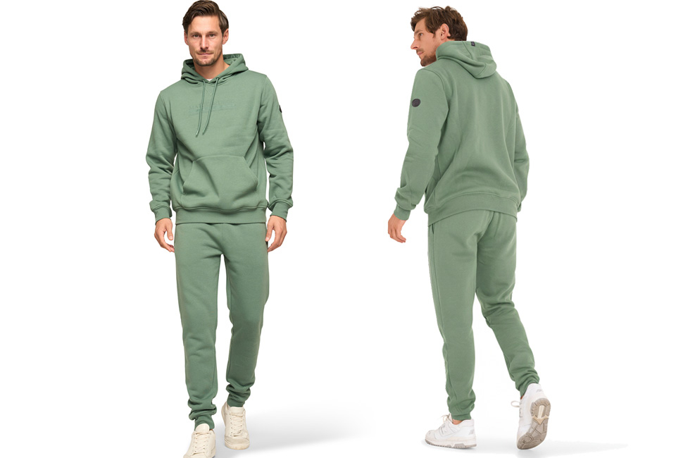 Bequemer Trainingsanzug für Herren: Hose und Hoodie