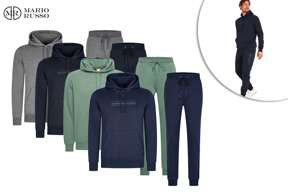 Bequemer Trainingsanzug für Herren: Hose und Hoodie