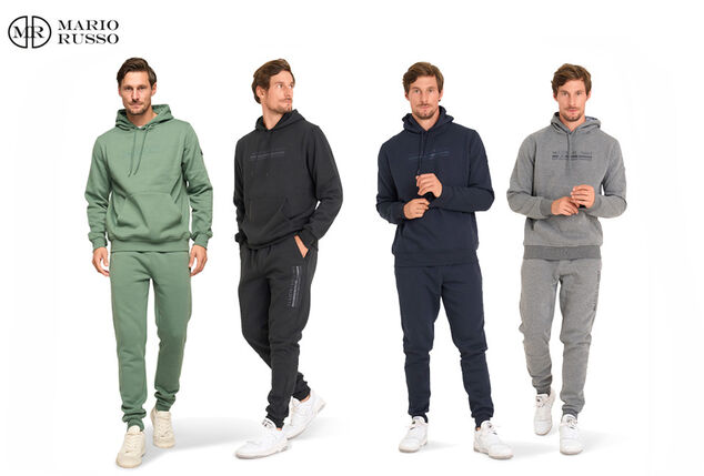 Bequemer Trainingsanzug für Herren: Hose und Hoodie