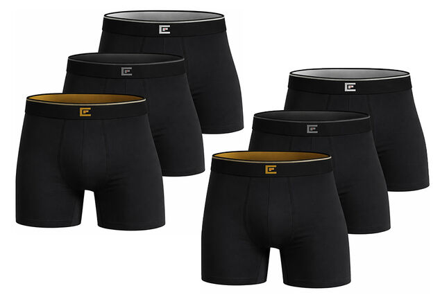 Set di 6 boxer in bambù a gamba lunga