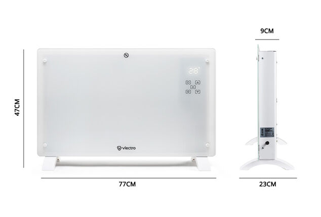 Slim verwarmingspaneel met instelbare timer