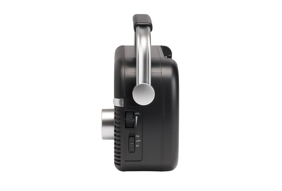 Draagbare FM-radio met Bluetooth 5.0 en retrolook