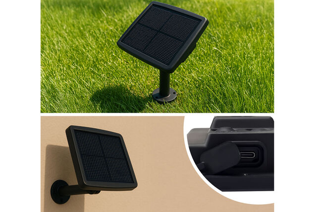 Guirlande lumineuse solaire intelligente avec commande via l'application et option de charge USB-C