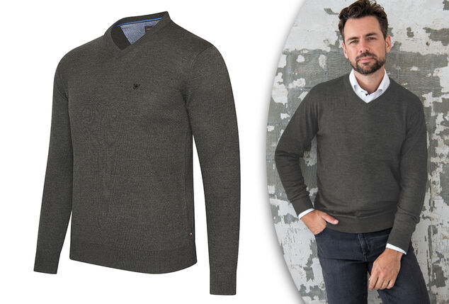 Pull homme élégant avec un élégant col en V