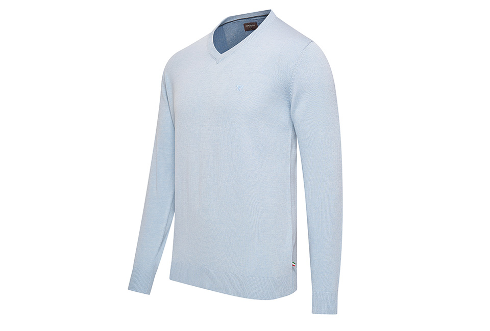 Pull homme élégant avec un élégant col en V