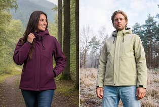 Veste softshell coupe-vent et imperméable pour femmes et hommes — 14