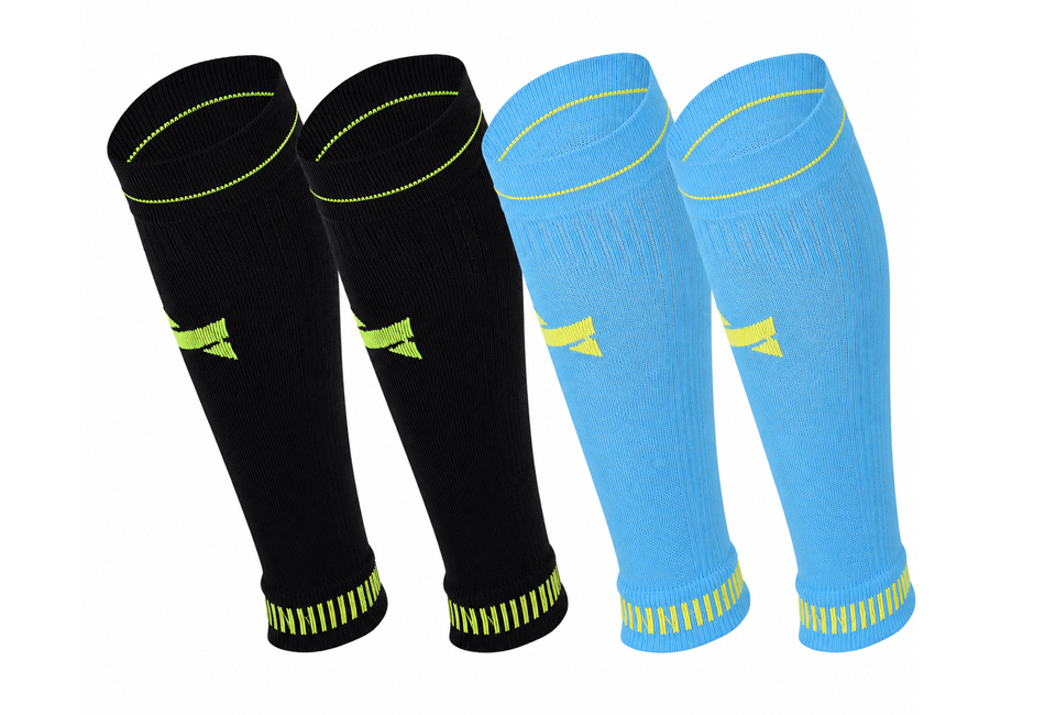 2 pairs of comfortable compression calf sleeves for tired legs