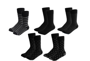 10 pares de meias de algodão com padrão elegante para homem — 2