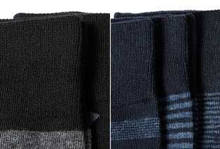10 pares de meias de algodão com padrão elegante para homem — 11