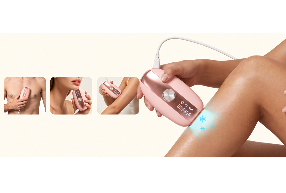 Depilador IPL para uma pele suave e duradoura