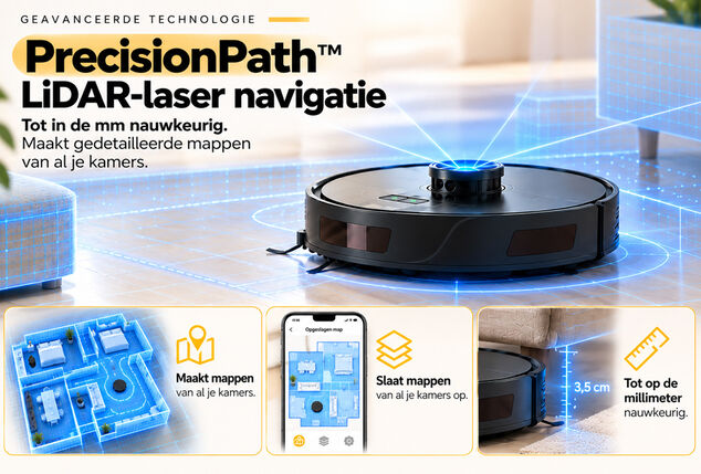 OOQE NAVIX TURBO: Geavanceerde Robotstofzuiger met nieuwste technologie