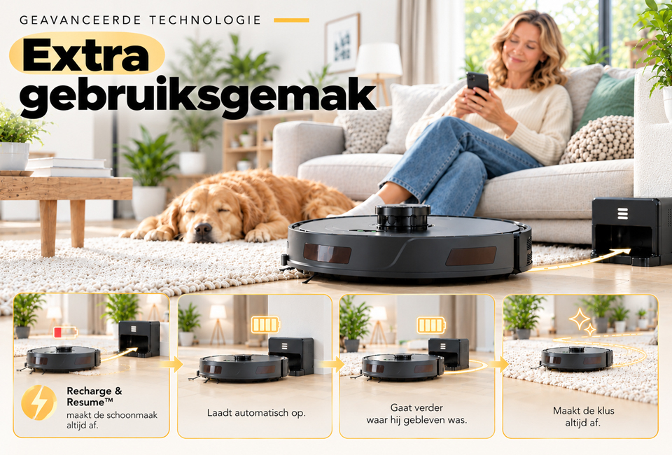 OOQE NAVIX TURBO: Geavanceerde Robotstofzuiger met nieuwste technologie