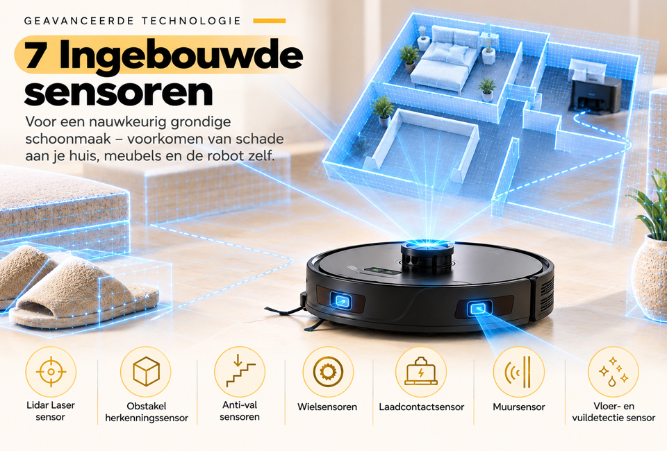 OOQE NAVIX TURBO: Geavanceerde Robotstofzuiger met nieuwste technologie