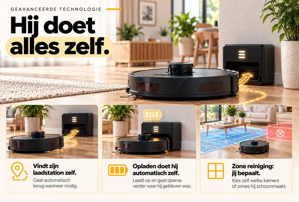 OOQE NAVIX TURBO: Geavanceerde Robotstofzuiger met nieuwste technologie