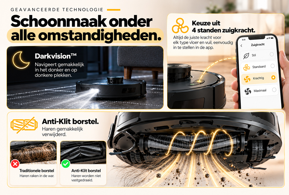 OOQE NAVIX TURBO: Geavanceerde Robotstofzuiger met nieuwste technologie