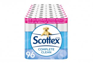 Pack avantageux de 84 rouleaux de papier toilette Scottex Coussiné triple épaisseur